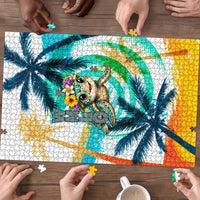 Hawaii Waimanalo Sea Turtle Puzzle Cute Tropical Beach Aloha Spirit Cartoon TS04 - Polynesian Pride