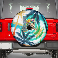 Hawaii Waimanalo Sea Turtle Spare Tire Cover Cute Tropical Beach Aloha Spirit Cartoon TS04 - Polynesian Pride