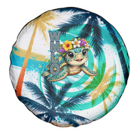 Hawaii Waimanalo Sea Turtle Spare Tire Cover Cute Tropical Beach Aloha Spirit Cartoon TS04 - Polynesian Pride