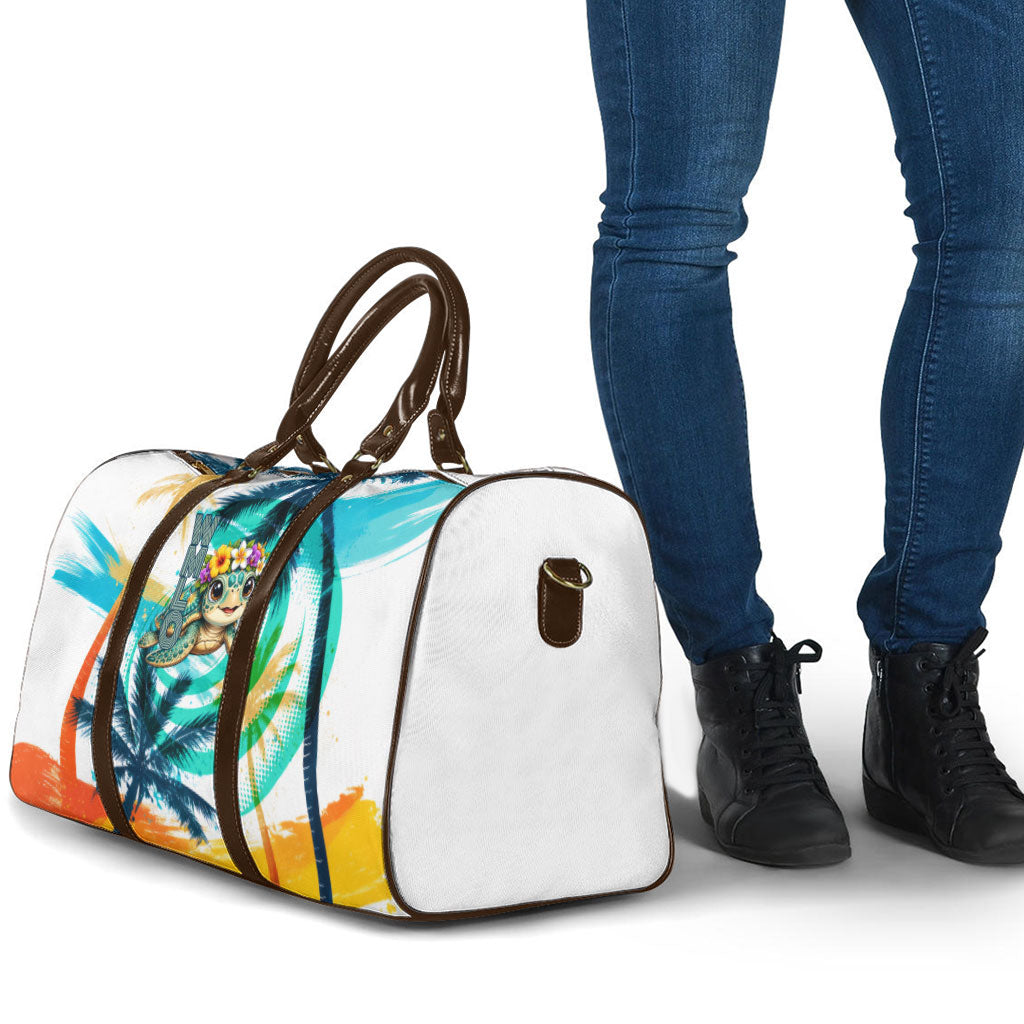 Hawaii Waimanalo Sea Turtle Travel Bag Cute Tropical Beach Aloha Spirit Cartoon TS04 - Polynesian Pride