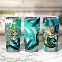 Hawaii Waimanalo Sea Turtle Tumbler Cup Cute Tropical Beach Aloha Spirit Cartoon TS04 - Polynesian Pride