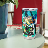 Hawaii Waimanalo Sea Turtle Tumbler Cup Cute Tropical Beach Aloha Spirit Cartoon TS04 - Polynesian Pride