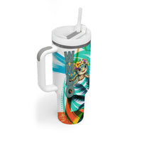 Hawaii Waimanalo Sea Turtle Tumbler With Handle Cute Tropical Beach Aloha Spirit Cartoon TS04 - Polynesian Pride