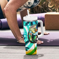 Hawaii Waimanalo Sea Turtle Tumbler With Handle Cute Tropical Beach Aloha Spirit Cartoon TS04 - Polynesian Pride