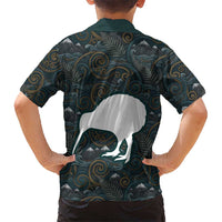 New Zealand is Calling and I Must Go Family Matching Summer Maxi Dress and Hawaiian Shirt Kiwi Bird Silhouette TS04 - Polynesian Pride