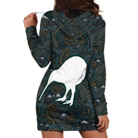 New Zealand is Calling and I Must Go Hoodie Dress Kiwi Bird Silhouette TS04 - Polynesian Pride