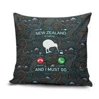 New Zealand is Calling and I Must Go Pillow Cover Kiwi Bird Silhouette TS04 Multicolor - Polynesian Pride