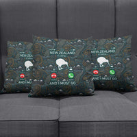 New Zealand is Calling and I Must Go Pillow Cover Kiwi Bird Silhouette TS04 - Polynesian Pride
