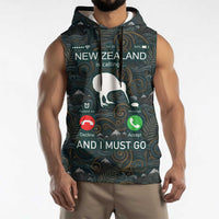 New Zealand is Calling and I Must Go Sleeveless Hoodie Kiwi Bird Silhouette TS04 - Polynesian Pride
