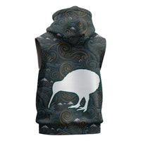 New Zealand is Calling and I Must Go Sleeveless Zip Hoodie Kiwi Bird Silhouette TS04 - Polynesian Pride