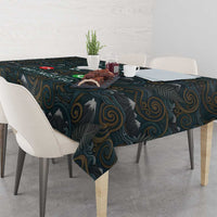 New Zealand is Calling and I Must Go Tablecloth Kiwi Bird Silhouette