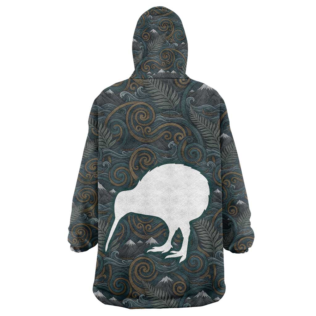New Zealand is Calling and I Must Go Wearable Blanket Hoodie Kiwi Bird Silhouette TS04 - Polynesian Pride