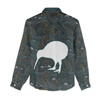 New Zealand is Calling and I Must Go Women Casual Shirt Kiwi Bird Silhouette TS04 - Polynesian Pride