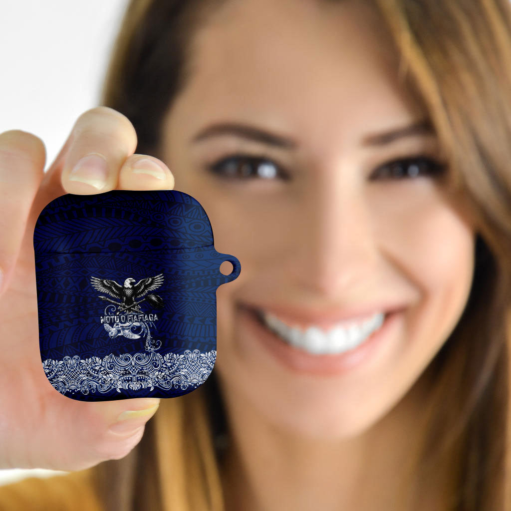 American Samoa Eagle AirPods Case Sea Turtle Traditional Polynesian Tribal Tattoo TS04 - Polynesian Pride