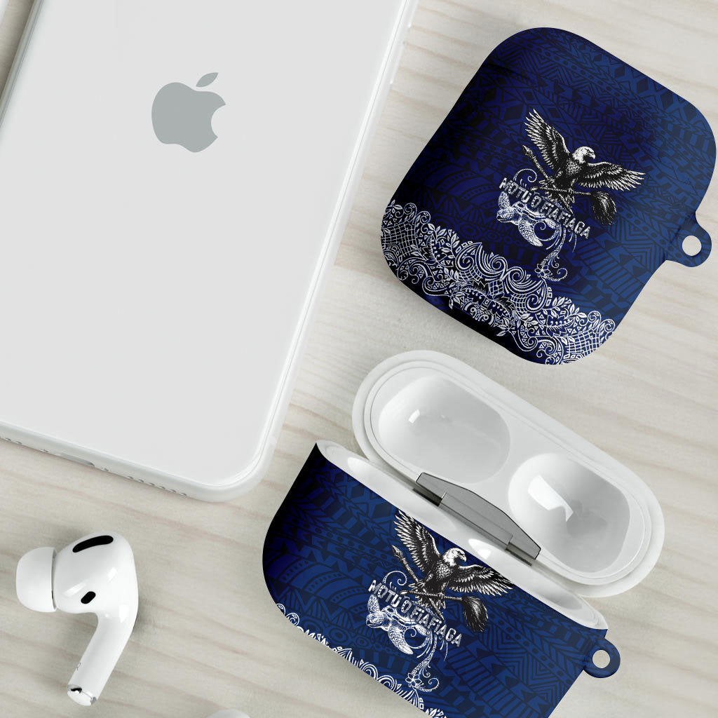American Samoa Eagle AirPods Case Sea Turtle Traditional Polynesian Tribal Tattoo TS04 - Polynesian Pride