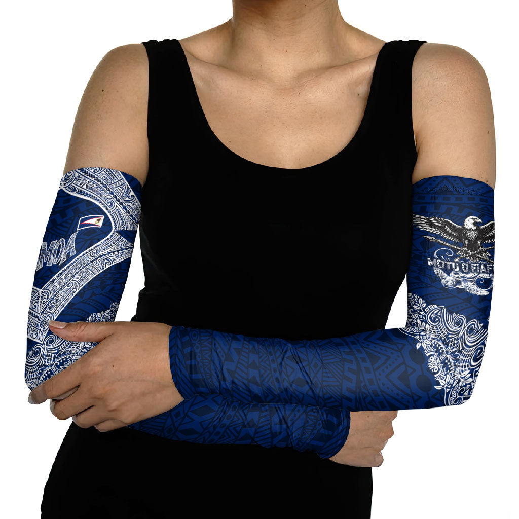 American Samoa Eagle Arm Sleeves Sea Turtle Traditional Polynesian Tribal Tattoo TS04 - Polynesian Pride
