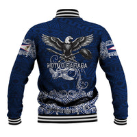 American Samoa Eagle Baseball Jacket Sea Turtle Traditional Polynesian Tribal Tattoo TS04 - Polynesian Pride