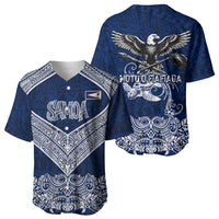 American Samoa Eagle Baseball Jersey Sea Turtle Traditional Polynesian Tribal Tattoo TS04 - Polynesian Pride