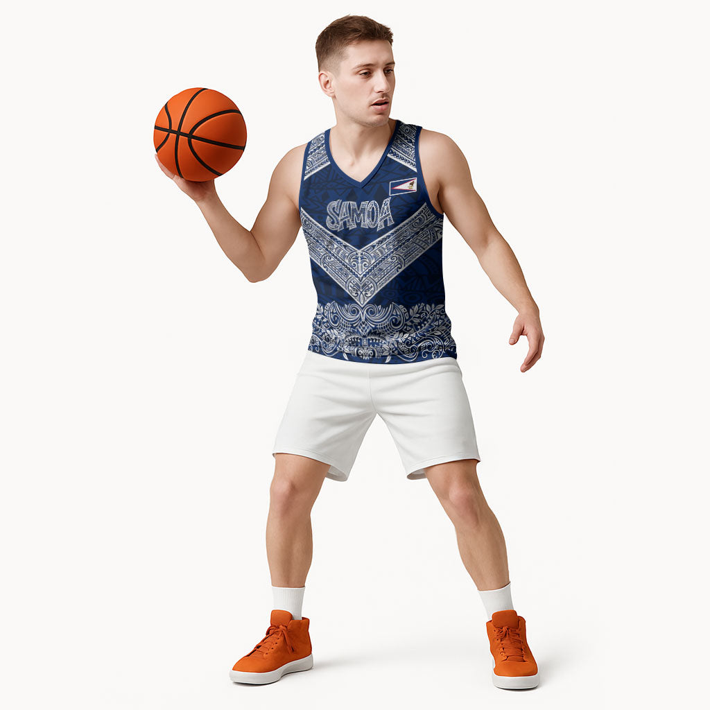 American Samoa Eagle Basketball Jersey Sea Turtle Traditional Polynesian Tribal Tattoo TS04 - Polynesian Pride