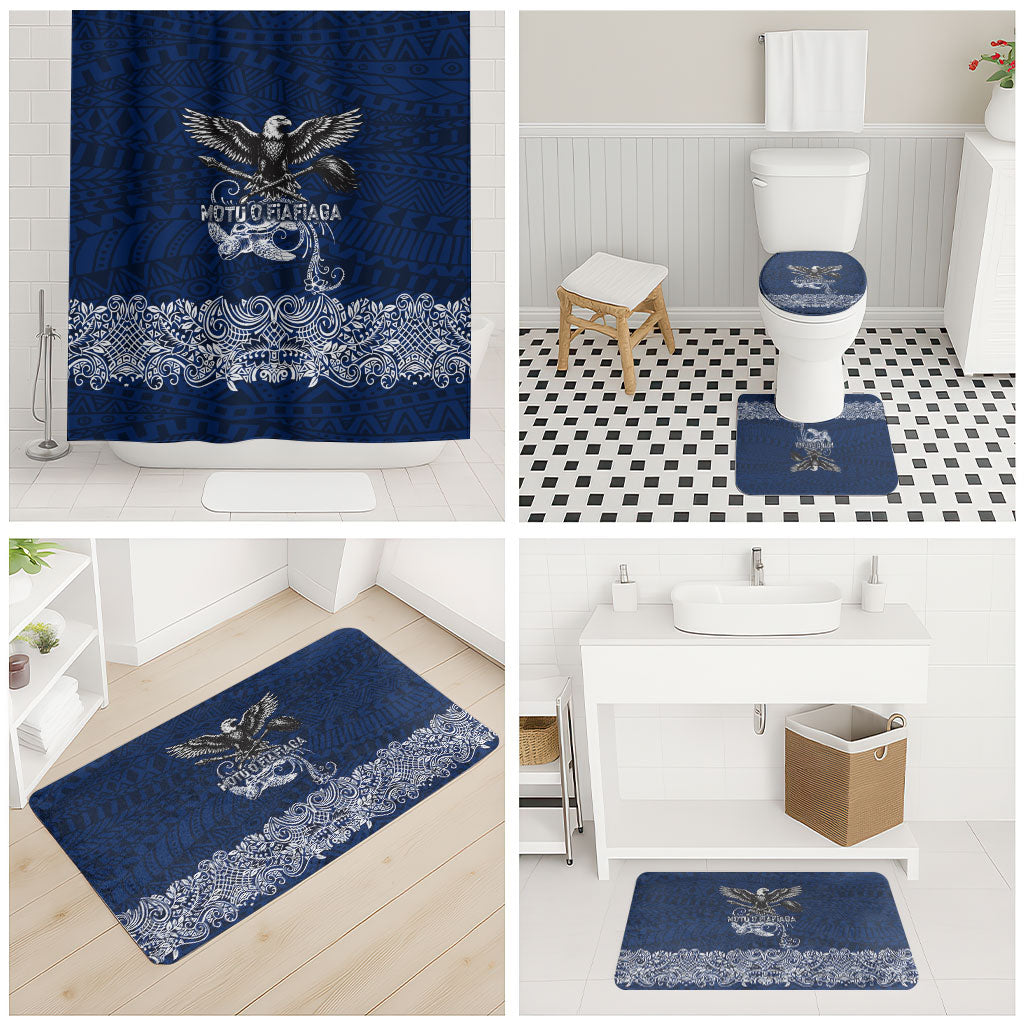 American Samoa Eagle Bathroom Set Sea Turtle Traditional Polynesian Tribal Tattoo TS04 - Polynesian Pride