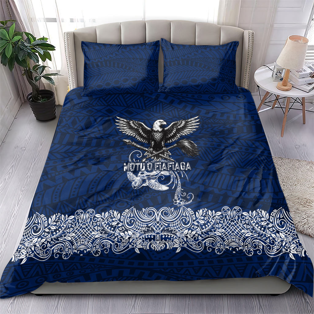 American Samoa Eagle Bedding Set Sea Turtle Traditional Polynesian Tribal Tattoo TS04 - Polynesian Pride