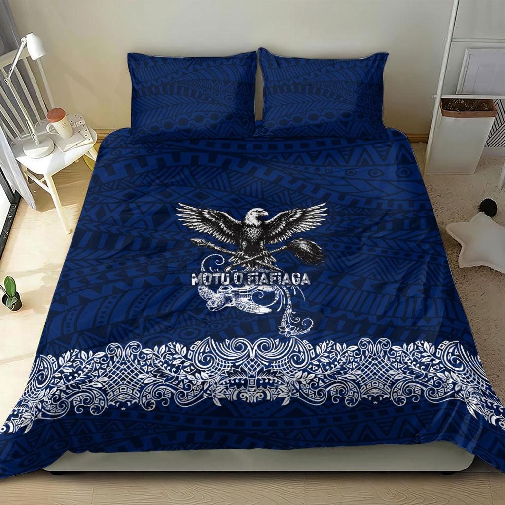 American Samoa Eagle Bedding Set Sea Turtle Traditional Polynesian Tribal Tattoo TS04 - Polynesian Pride