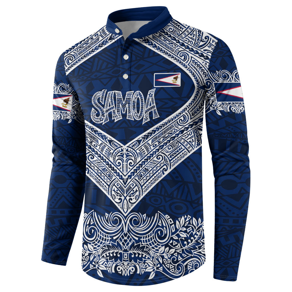 American Samoa Eagle Button Sweatshirt Sea Turtle Traditional Polynesian Tribal Tattoo TS04 - Polynesian Pride