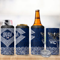 American Samoa Eagle 4 in 1 Can Cooler Tumbler Sea Turtle Traditional Polynesian Tribal Tattoo TS04 - Polynesian Pride