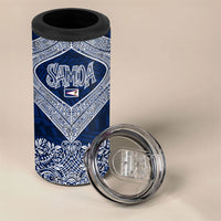 American Samoa Eagle 4 in 1 Can Cooler Tumbler Sea Turtle Traditional Polynesian Tribal Tattoo TS04 - Polynesian Pride