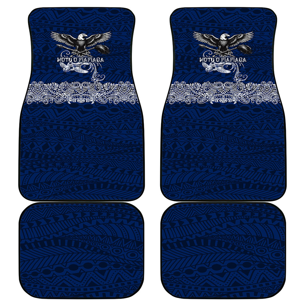 American Samoa Eagle Car Mats Sea Turtle Traditional Polynesian Tribal Tattoo TS04 - Polynesian Pride