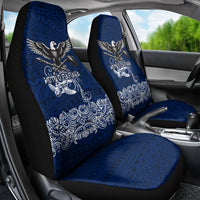 American Samoa Eagle Car Seat Cover Sea Turtle Traditional Polynesian Tribal Tattoo TS04 - Polynesian Pride