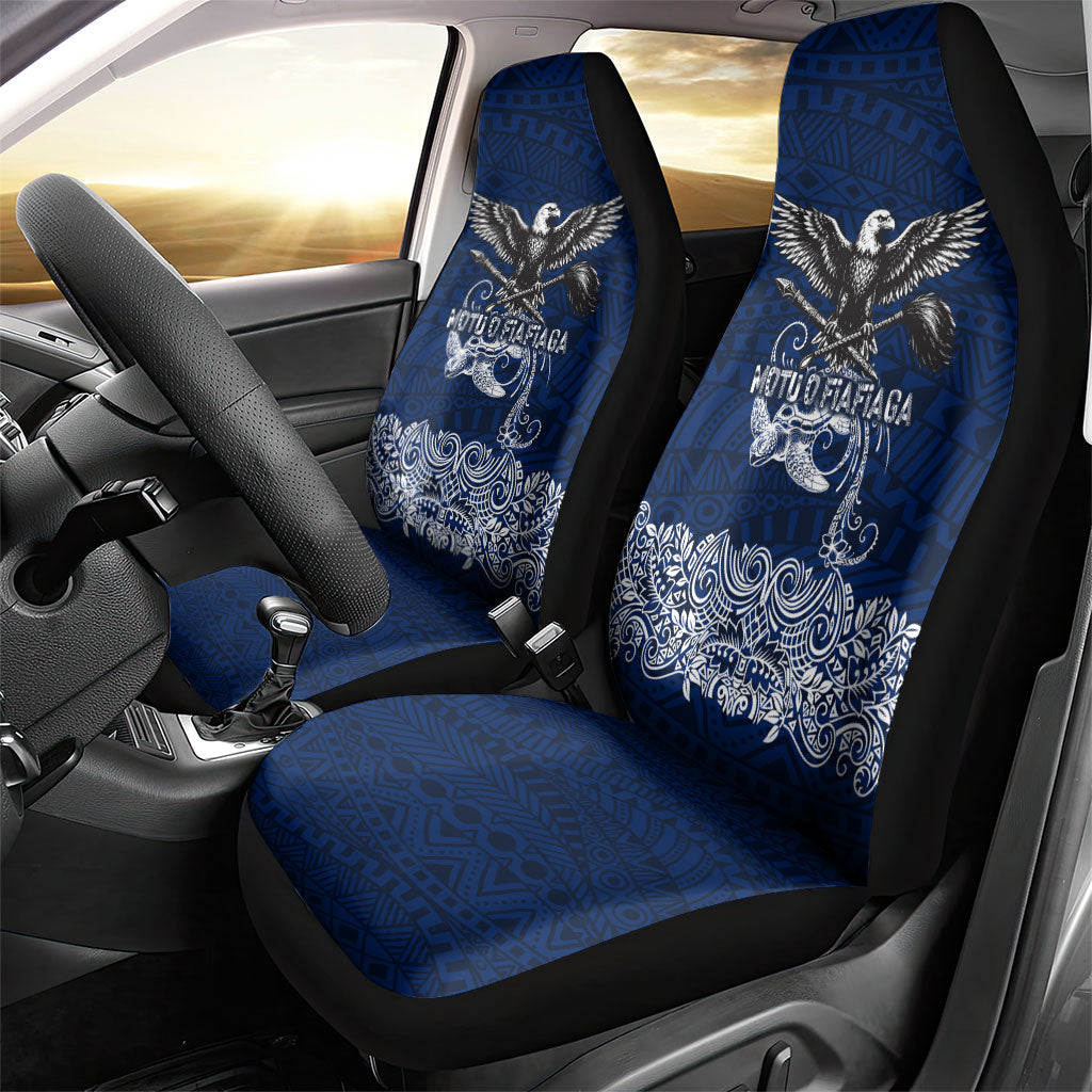 American Samoa Eagle Car Seat Cover Sea Turtle Traditional Polynesian Tribal Tattoo TS04 - Polynesian Pride