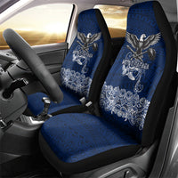 American Samoa Eagle Car Seat Cover Sea Turtle Traditional Polynesian Tribal Tattoo TS04 - Polynesian Pride