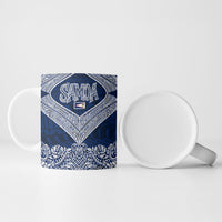 American Samoa Eagle Ceramic Mug Sea Turtle Traditional Polynesian Tribal Tattoo TS04 - Polynesian Pride