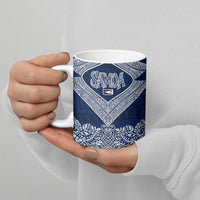 American Samoa Eagle Ceramic Mug Sea Turtle Traditional Polynesian Tribal Tattoo TS04 - Polynesian Pride