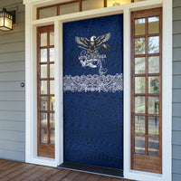 American Samoa Eagle Door Cover Sea Turtle Traditional Polynesian Tribal Tattoo TS04 - Polynesian Pride