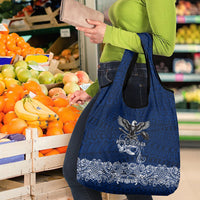 American Samoa Eagle Grocery Bag Sea Turtle Traditional Polynesian Tribal Tattoo TS04 - Polynesian Pride