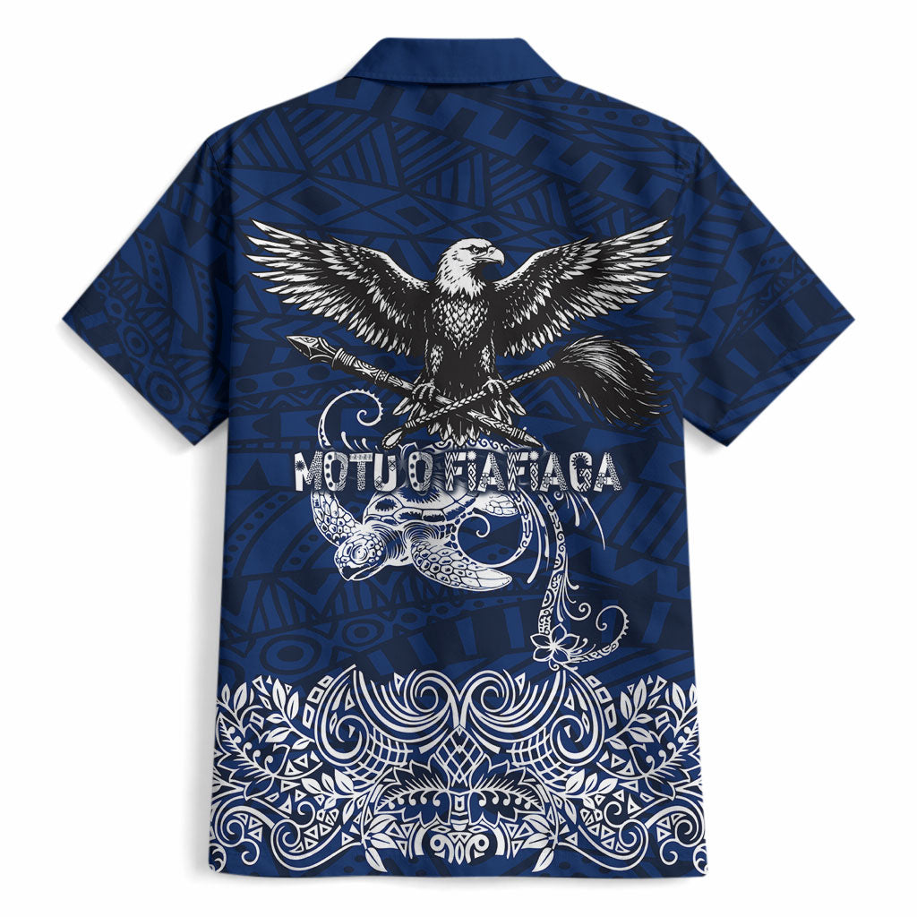 American Samoa Eagle Hawaiian Shirt Sea Turtle Traditional Polynesian Tribal Tattoo TS04 - Polynesian Pride
