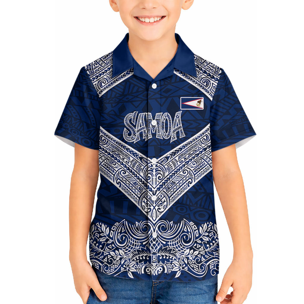 American Samoa Eagle Hawaiian Shirt Sea Turtle Traditional Polynesian Tribal Tattoo TS04 - Polynesian Pride