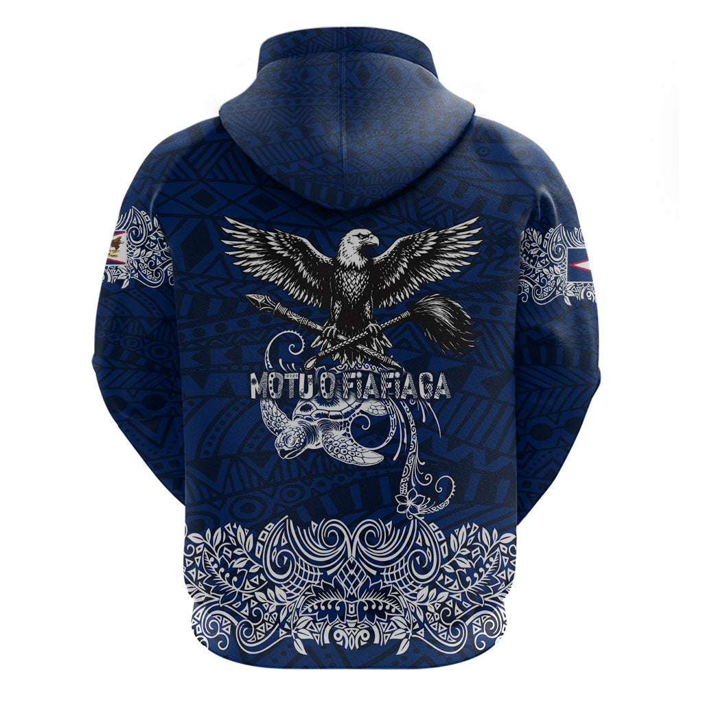 American Samoa Eagle Hoodie Sea Turtle Traditional Polynesian Tribal Tattoo TS04 - Polynesian Pride