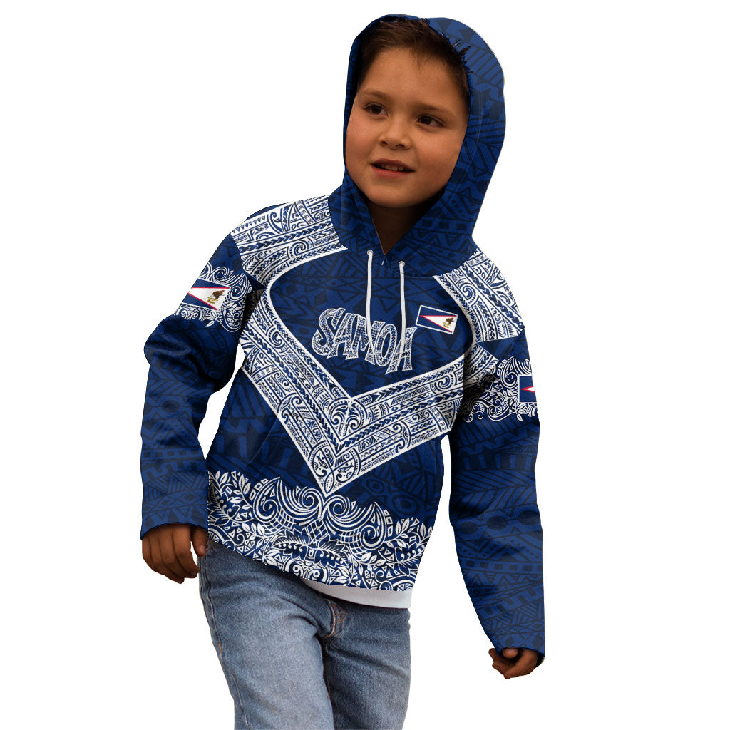 American Samoa Eagle Kid Hoodie Sea Turtle Traditional Polynesian Tribal Tattoo TS04 - Polynesian Pride