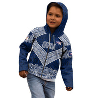 American Samoa Eagle Kid Hoodie Sea Turtle Traditional Polynesian Tribal Tattoo TS04 - Polynesian Pride