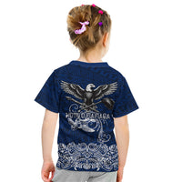 American Samoa Eagle Kid T Shirt Sea Turtle Traditional Polynesian Tribal Tattoo TS04 - Polynesian Pride