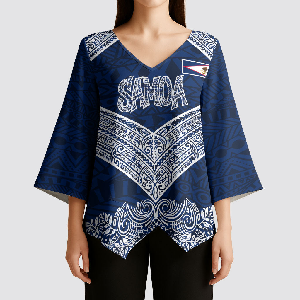 American Samoa Eagle Kimono Sleeve Blouse Sea Turtle Traditional Polynesian Tribal Tattoo TS04 - Polynesian Pride