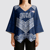 American Samoa Eagle Kimono Sleeve Blouse Sea Turtle Traditional Polynesian Tribal Tattoo TS04 - Polynesian Pride