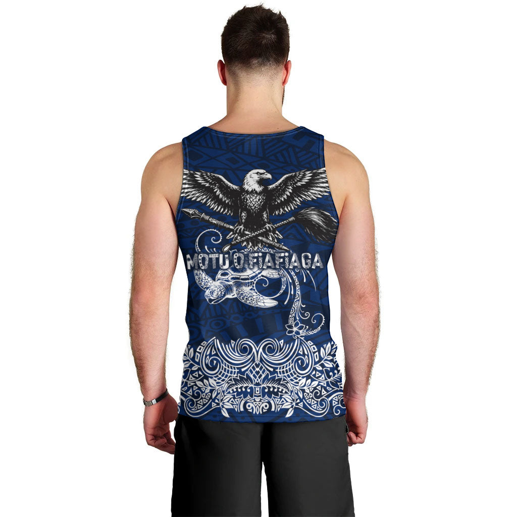 American Samoa Eagle Men Tank Top Sea Turtle Traditional Polynesian Tribal Tattoo TS04 - Polynesian Pride