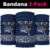 American Samoa Eagle Neck Gaiter Sea Turtle Traditional Polynesian Tribal Tattoo TS04 package One Size: 25*50cm Blue White - Polynesian Pride