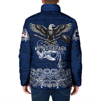 American Samoa Eagle Padded Jacket Sea Turtle Traditional Polynesian Tribal Tattoo TS04 - Polynesian Pride