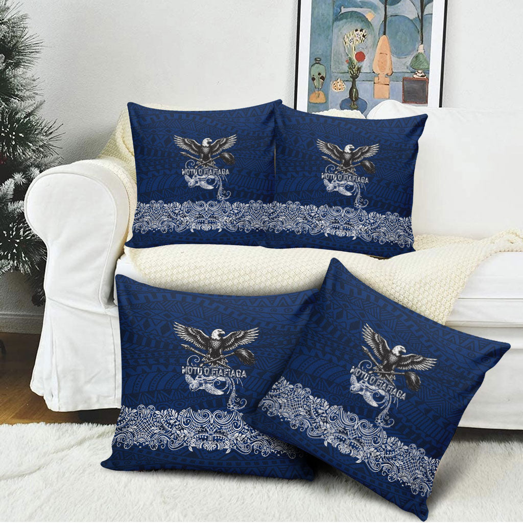 American Samoa Eagle Pillow Cover Sea Turtle Traditional Polynesian Tribal Tattoo TS04 - Polynesian Pride