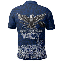 American Samoa Eagle Polo Shirt Sea Turtle Traditional Polynesian Tribal Tattoo TS04 - Polynesian Pride